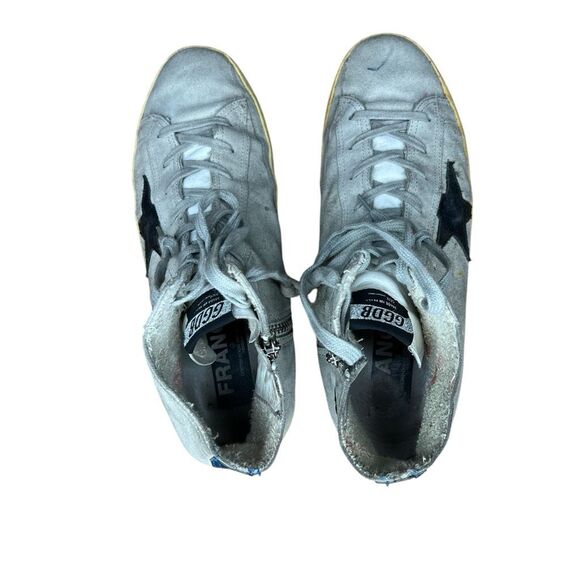 Golden Goose Francy Suede Gray Black Size 43 10 US - Picture 7 of 8